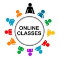 Online classes icon