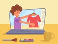 Online clothing store Vector.