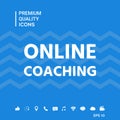 Online coaching icon