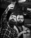 Online communication. Man bearded hipster hold smartphone. Taking selfie concept. Send selfie to friends social networks Royalty Free Stock Photo