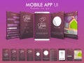 Online Communication Mobile App UI Screens.