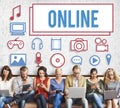 Online Connection Social Networking Internet Technology Concept Royalty Free Stock Photo