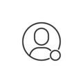 Online contact line icon