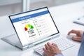 Online Credit Score Check Royalty Free Stock Photo