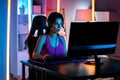 Online Cyber Technology Gaming Girl Playing Internet