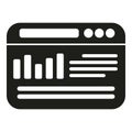 Online data icon simple vector. Business digital Royalty Free Stock Photo