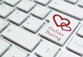 Online dating concept Royalty Free Stock Photo