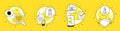 Online delivery, Open box and Lighthouse icons set. Rocket sign. Vector