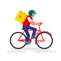 Online delivery service concept, Warehouse, bicycle