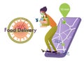Online delivery service from grocery store and restaurants. Fast safe food delivery.