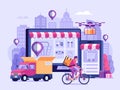 Online Delivery Service Illustration