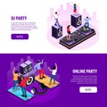 Online DJ Party Banners