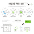 Web Design Template of Pharmacy and Chemists Online Shop
