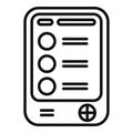 Online ebook icon outline vector. Digital education