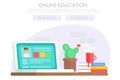 Online education banner.