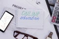 Online education concept. Royalty Free Stock Photo