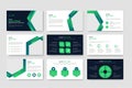 Online Education or learning Powepoint presentation template. Presentation slide template or landing page