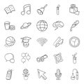 Online Education line Icons Pack