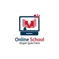 Online Education logo design template. Online course logo design. Online Learning logo Royalty Free Stock Photo