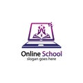 Online Education logo design template. Online course logo design. Online Learning logo Royalty Free Stock Photo