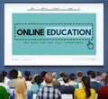 Online Education Studying E-Learning Technology Concept Royalty Free Stock Photo