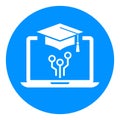 Online education vector icon