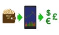 Online exchange of iota coins to currencies