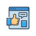 Online Feedback Icon for Responses Royalty Free Stock Photo