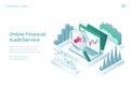 Online financial audit service banner