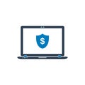 Online Financial Security Icon. Royalty Free Stock Photo