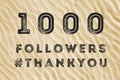 1000 online followers