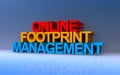 online footprint management on blue