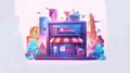 Online Gambling Abstract Vector Illustration