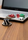 Online gambling addiction Royalty Free Stock Photo