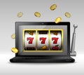 Online gambling concept Royalty Free Stock Photo