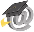 Online graduation Royalty Free Stock Photo