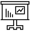 Online Graph Isolated Vector Icon That can be easily Modified or Edited. Royalty Free Stock Photo