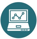 Online Graph Isolated Vector Icon That can be easily Modified or Edited. Online Graph Isolated Vector Icon That can be easily Mod Royalty Free Stock Photo