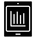 Online graph Isolated Vector Icon which can easily modify or edit Royalty Free Stock Photo