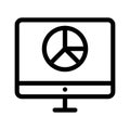 Online graph line Vector icon which can easily modify or edit