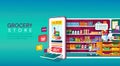 Online Grocery Store shopping concept