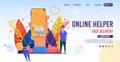 Online Helper Landing Page Offer Fast Delivery
