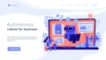 Smart hospitality industry concept landing page