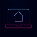 Online house shopping nolan icon. Simple thin line, outline vector of real estate icons for ui and ux, website or mobile