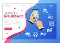 Online Insurance Services Concept