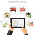 Online Insurance Services Royalty Free Stock Photo