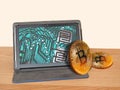 Online internet digital bitcoin trading