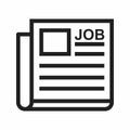 Online Job Ad icon vector Royalty Free Stock Photo