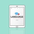 Online Language Learning Interface Concept