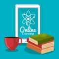 Online learning education graphic